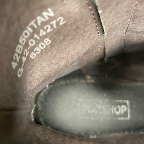 TOPSHOP Brown Leather Heeled Ankle Boots size 36 - Picture 8 of 8